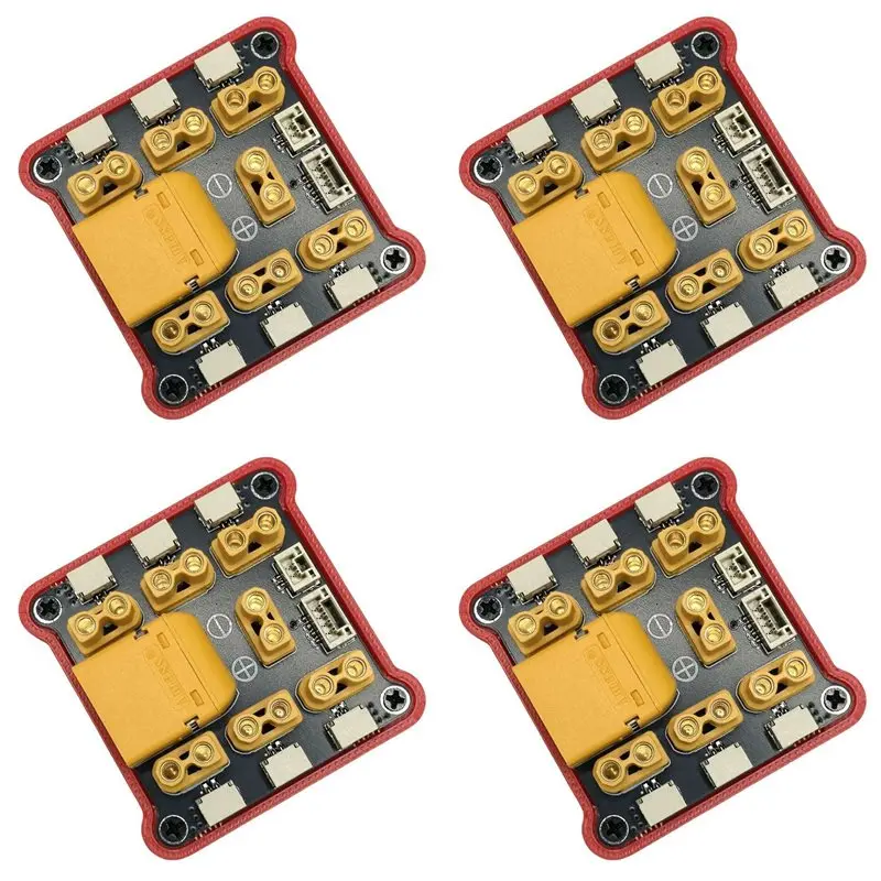 JABS-4X XT60 To XT30 PDB Multi-Port Power Distribution Board GH1.25 Signal Interface CAN Bus Hub Board For RC Boat Car Models