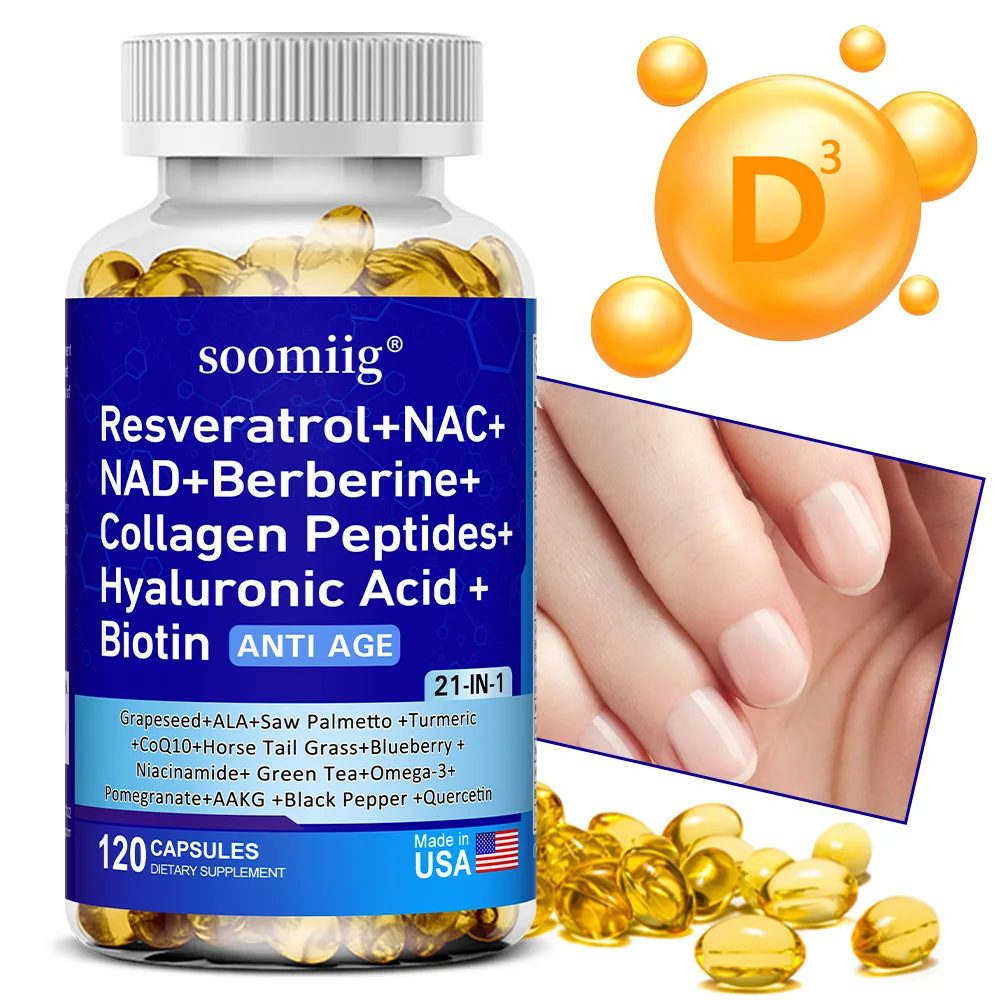 NAD+, содержащий ресвератрол, коллагеновые пептиды, куркуму, для омоложения, укрепления кожи, волос, ногтей и улучшения общего состояния кожи.
NAD+, содержащий ресвератрол, коллагеновые пептиды, куркуму, для омоложения, укрепления кожи, волос, ногтей и улучшения общего состояния кожи.