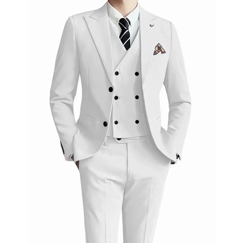 Classy High-end Brand Formal Business Men's Suits Single Breasted Solid Color Slim Fit Suit Wedding Three-piece
Classy High-end Brand Formal Business Men's Suits Single Breasted Solid Color Slim Fit Suit Wedding Three-piece