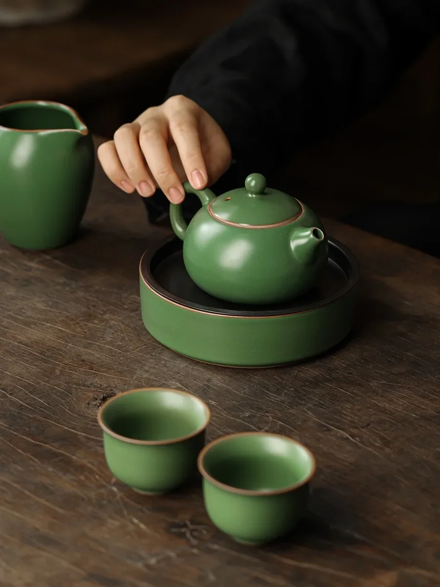 Ruyao Ceramic Teapot for Brewing Tea Home Use KungFu Tea Set Tea Ceremony Western Style Teapot High-end New Chinese Style Teapot
Ruyao Ceramic Teapot for Brewing Tea Home Use KungFu Tea Set Tea Ceremony Western Style Teapot High-end New Chinese Style Teapot