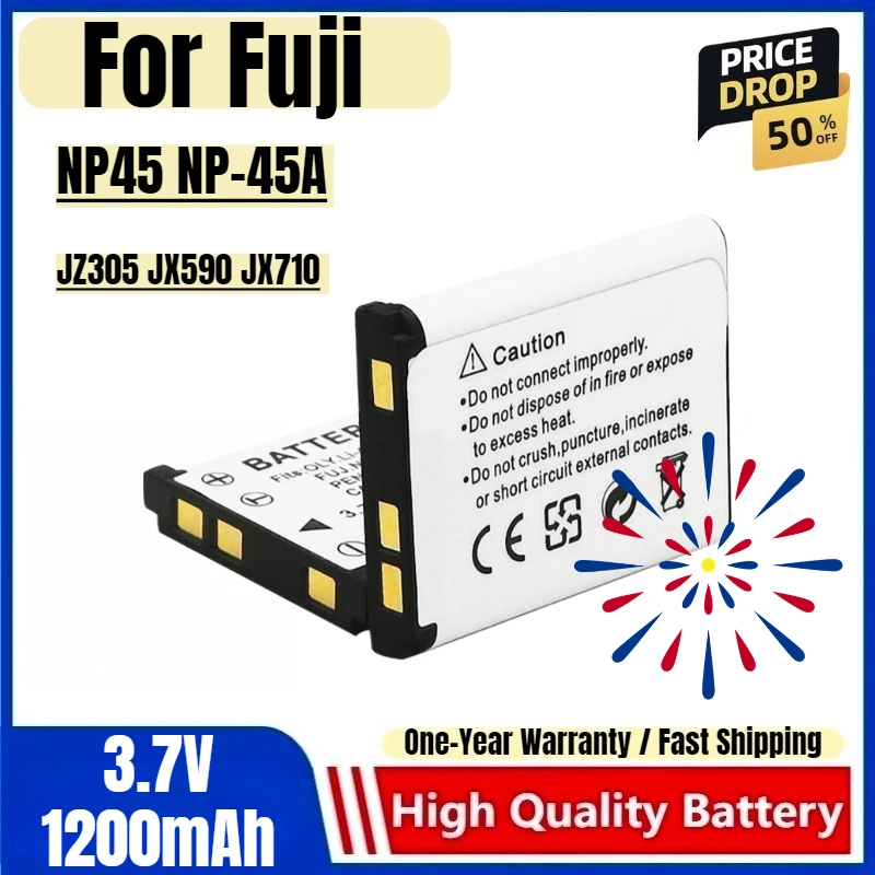 NP45 NP-45A Battery 3.7V 1200mAh Rechargeable Batteries and Chargers for Fuji JZ305 JX590 JX710 Camera Battery
NP45 NP-45A Battery 3.7V 1200mAh Rechargeable Batteries and Chargers for Fuji JZ305 JX590 JX710 Camera Battery