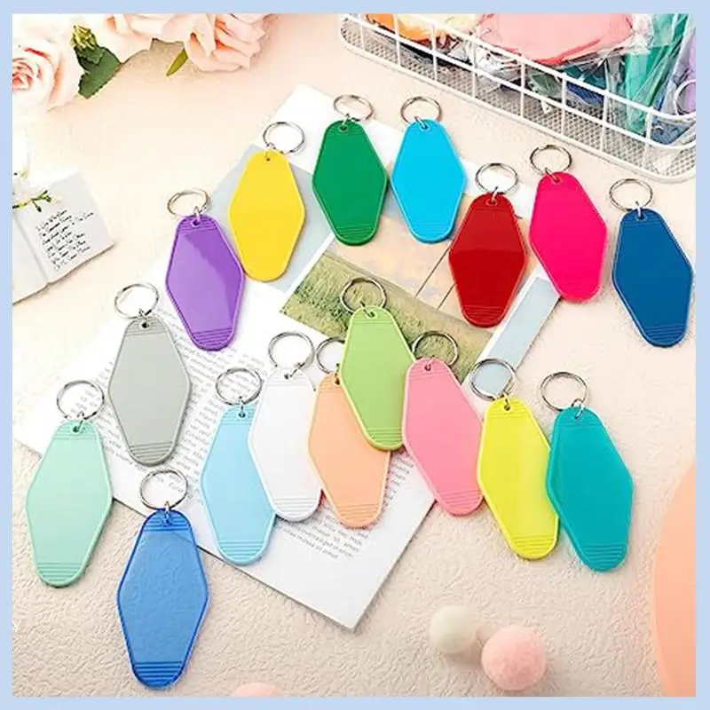 AS63-100 Pcs 50 Colors Sublimation Vintage Hotel Keychain Sublimation Keychain Blanks
AS63-100 Pcs 50 Colors Sublimation Vintage Hotel Keychain Sublimation Keychain Blanks