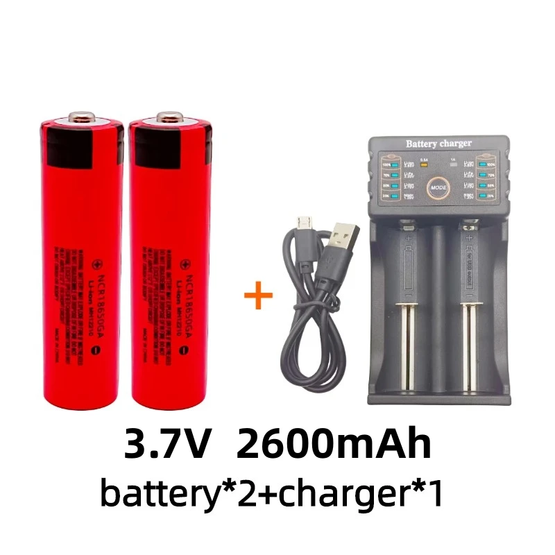 High Discharge 2600mAh Rechargeable Battery with Charger Set for Flashlights and Walkie Talkies
High Discharge 2600mAh Rechargeable Battery with Charger Set for Flashlights and Walkie Talkies