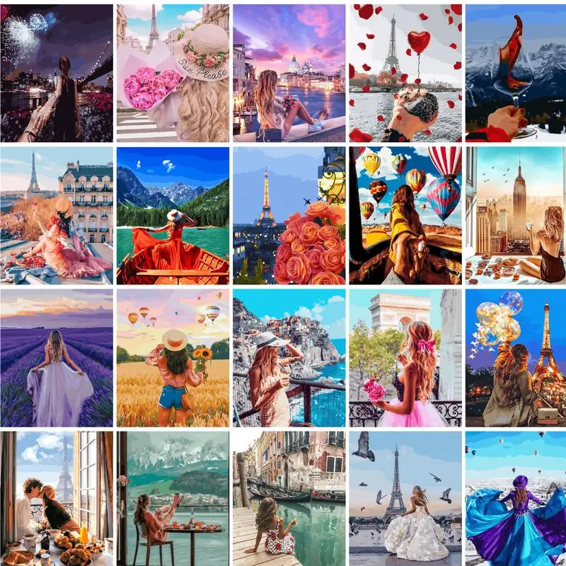 GATYZTORY 60x75cm DIY Painting By numbers For Adults Landscape Oil pictures by numbers woman on canvas Home Decoration Digital P
GATYZTORY 60x75cm DIY Painting By numbers For Adults Landscape Oil pictures by numbers woman on canvas Home Decoration Digital P