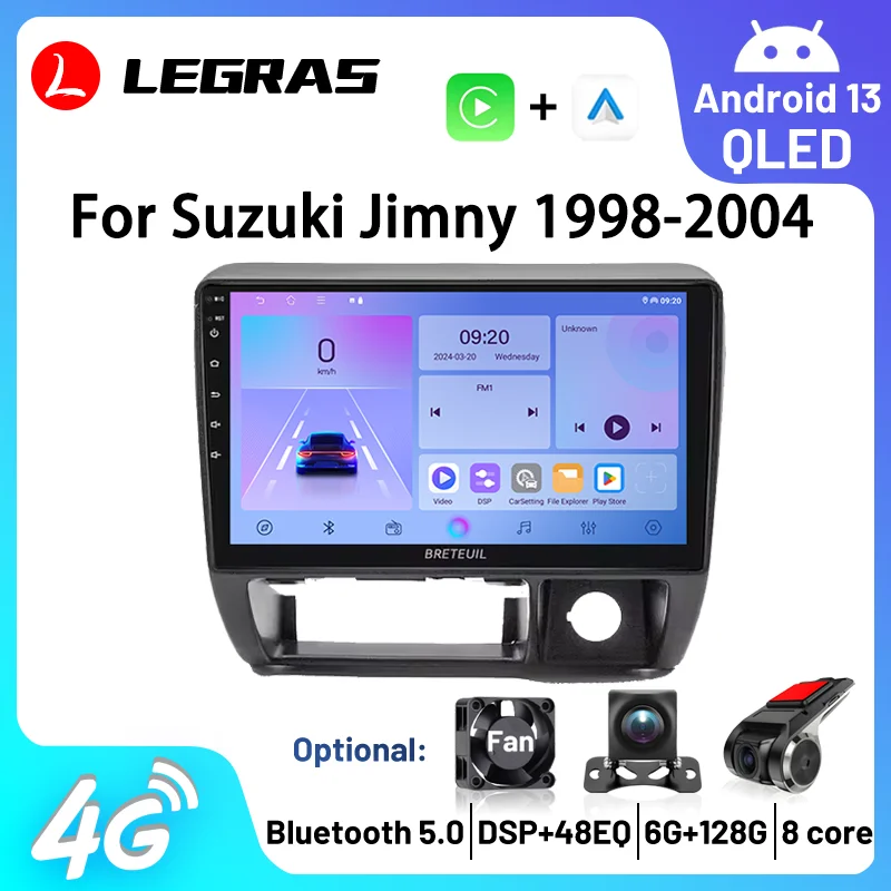 For Suzuki Jimny 1998-2004 Car Radio 2Din Android 14 Car Multimedia Player Carplay GPS Navigation Touch Screen Stereo DSP Radios
For Suzuki Jimny 1998-2004 Car Radio 2Din Android 14 Car Multimedia Player Carplay GPS Navigation Touch Screen Stereo DSP Radios