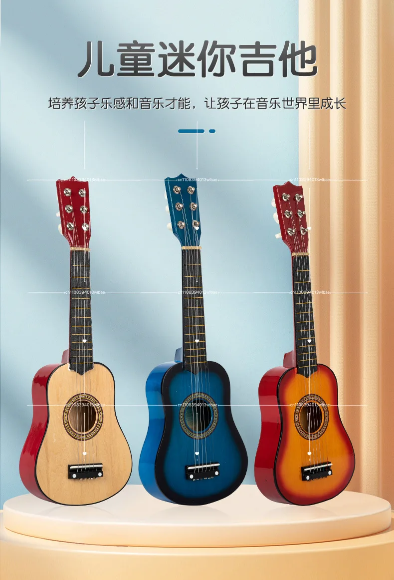 21 Inch Portable Mini Guitar Learning Toy Gift Lightweight 6 Strings Ukulele Kids Beginners Portable Music Elements
21 Inch Portable Mini Guitar Learning Toy Gift Lightweight 6 Strings Ukulele Kids Beginners Portable Music Elements