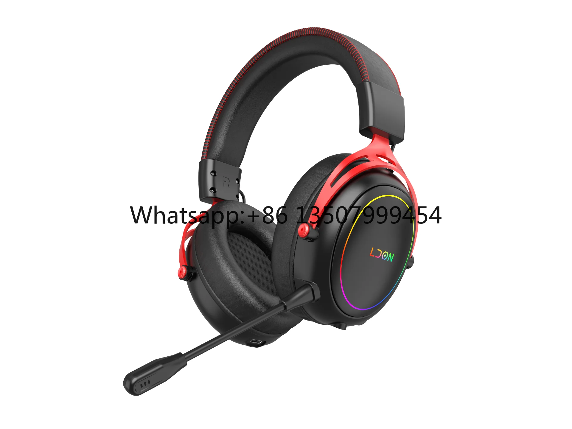 LDON R5 2.4GHz Wireless Gaming Headset with 7.1 Surround Sound ANC RGB Lighting Metal Design On-Ear & Over-Ear Long Battery Life
LDON R5 2.4GHz Wireless Gaming Headset with 7.1 Surround Sound ANC RGB Lighting Metal Design On-Ear & Over-Ear Long Battery Life