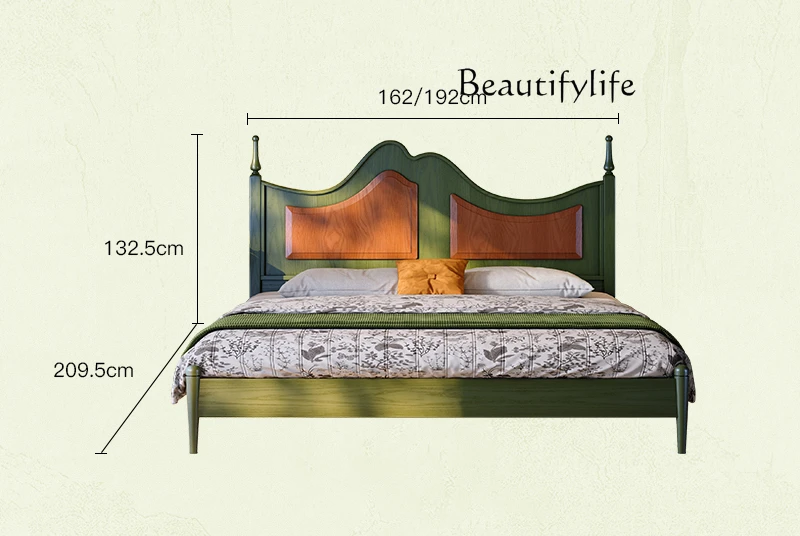 French antique wedding bed master bedroom high-end atmosphere American household solid wood bed
French antique wedding bed master bedroom high-end atmosphere American household solid wood bed