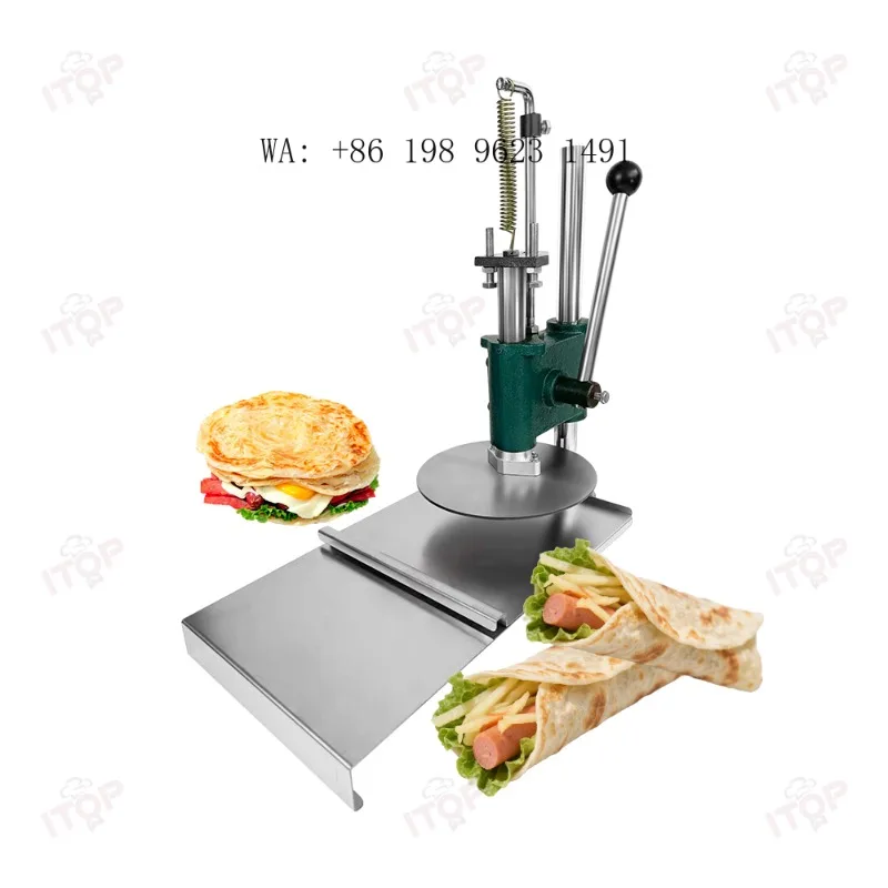 Stainless Steel Manual Pizza Dough Press Multifunctional Chapati Pastry Presser for Home Commercial Bakery
Stainless Steel Manual Pizza Dough Press Multifunctional Chapati Pastry Presser for Home Commercial Bakery