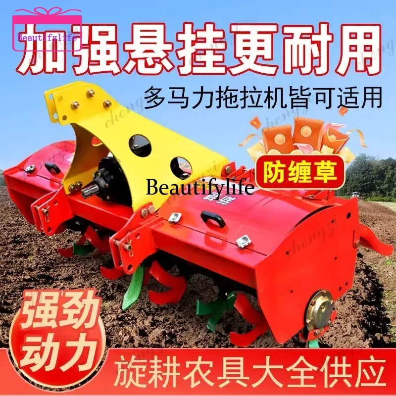 a55 Agricultural rotary tiller tractor rear suspension plate plowing soil loosening rotary tiller weeding and wasteland reclamat
a55 Agricultural rotary tiller tractor rear suspension plate plowing soil loosening rotary tiller weeding and wasteland reclamat