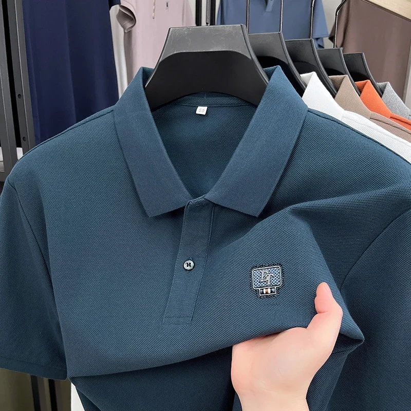 Luxury Designer Clothing Fashion Summer Embroidery Short Sleeve Polo Shirts T Shirt Men Cotton Mens Men Social Shirt Formal
Luxury Designer Clothing Fashion Summer Embroidery Short Sleeve Polo Shirts T Shirt Men Cotton Mens Men Social Shirt Formal