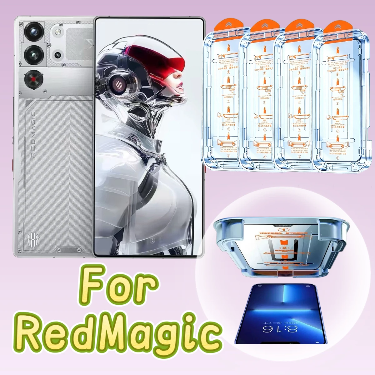 4-Pack HD Screen Protectors Compatible with RedMagic Series 8, 9, 10, 11 Pro, ProPlus, Z50, Z60, Z70 Ultra
4-Pack HD Screen Protectors Compatible with RedMagic Series 8, 9, 10, 11 Pro, ProPlus, Z50, Z60, Z70 Ultra