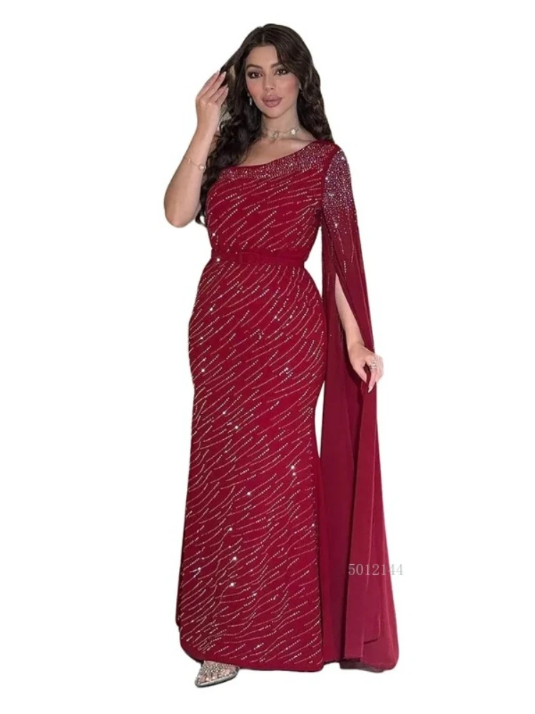 African Dresses for Women Elegant One Shoulder Diamonds Dashiki Maxi Dress Ladies Traditional African Clothing 2026 Outfits
African Dresses for Women Elegant One Shoulder Diamonds Dashiki Maxi Dress Ladies Traditional African Clothing 2026 Outfits