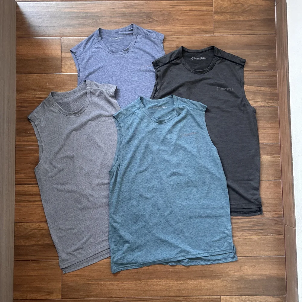 Teton Bros Outdoor Quick Dry Anti Odor Sleeveless Vest Unisex Breathable Sports Running Fitness Top Polyester Casual Wear
Teton Bros Outdoor Quick Dry Anti Odor Sleeveless Vest Unisex Breathable Sports Running Fitness Top Polyester Casual Wear