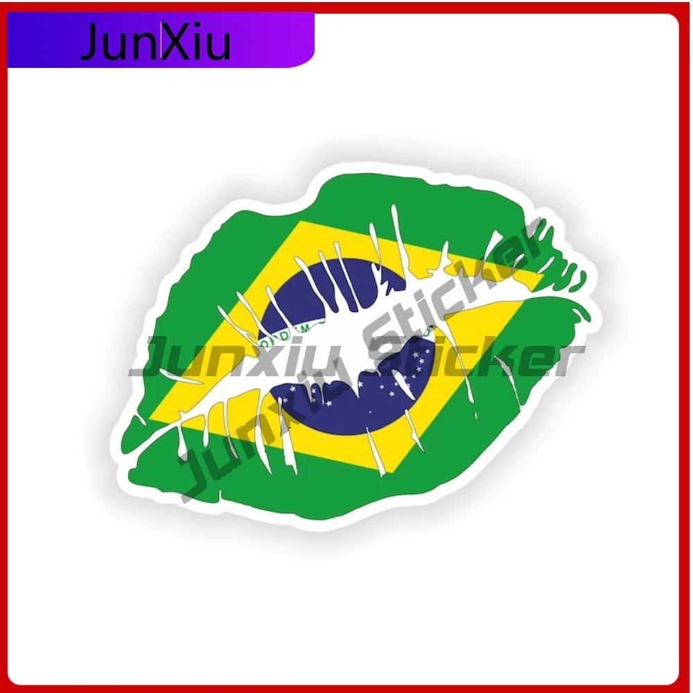 Brazil Flag Lips Shape With National Emblem Vinyl Car Decals Adventure Motorcycle Stickers Funny Decorations Home Custom Decals
Brazil Flag Lips Shape With National Emblem Vinyl Car Decals Adventure Motorcycle Stickers Funny Decorations Home Custom Decals
