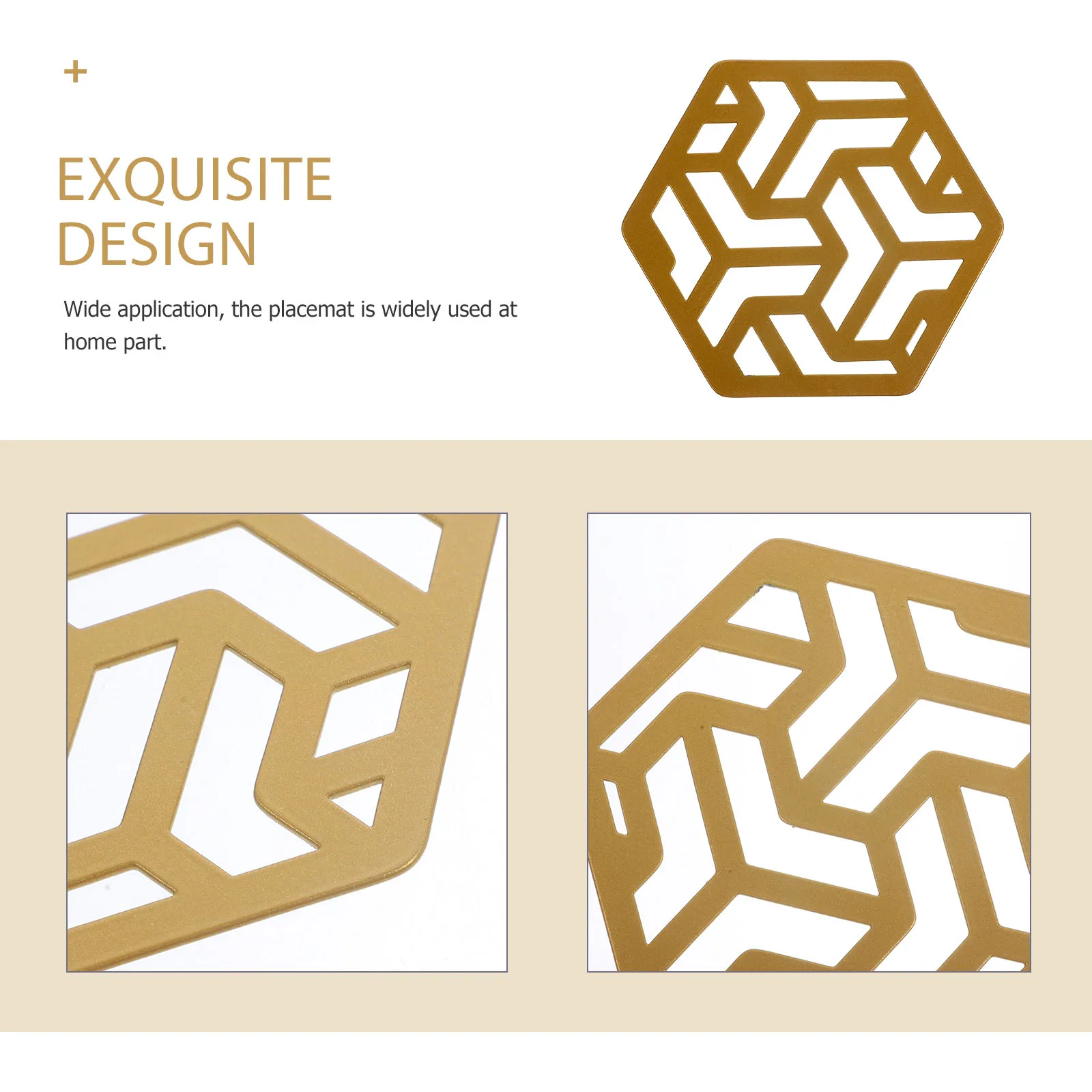Metal Placemat Hexagonal Table Mat Creative Heat Resistant Place Mats Waterproof Oil Proof Easy Clean Dining Accessories Home
Metal Placemat Hexagonal Table Mat Creative Heat Resistant Place Mats Waterproof Oil Proof Easy Clean Dining Accessories Home