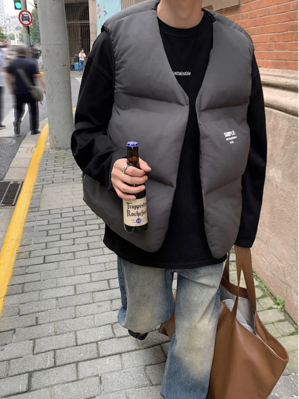 Kanye Double-Sided Wearable Cotton-Lined Color Vest High Street Trendy Loose Versatile Jaet Autumn Winter Streetwear
Kanye Double-Sided Wearable Cotton-Lined Color Vest High Street Trendy Loose Versatile Jaet Autumn Winter Streetwear