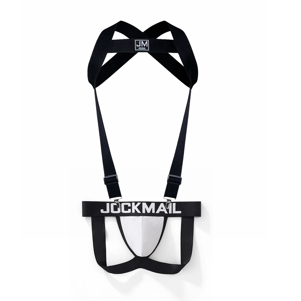 JOCKMAIL Регулируемый эластичный ремень, съемный сплит-типа, сексуальное сетчатое мужское нижнее белье, черные комплекты
JOCKMAIL Регулируемый эластичный ремень, съемный сплит-типа, сексуальное сетчатое мужское нижнее белье, черные комплекты