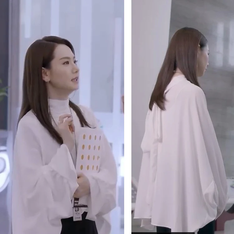 Elegant White Batwing Sleeve Cloak Stand Collar Spring Autumn Yola Lucia Original Design Polyester Fibre Long Sleeve Midi Dress
Elegant White Batwing Sleeve Cloak Stand Collar Spring Autumn Yola Lucia Original Design Polyester Fibre Long Sleeve Midi Dress