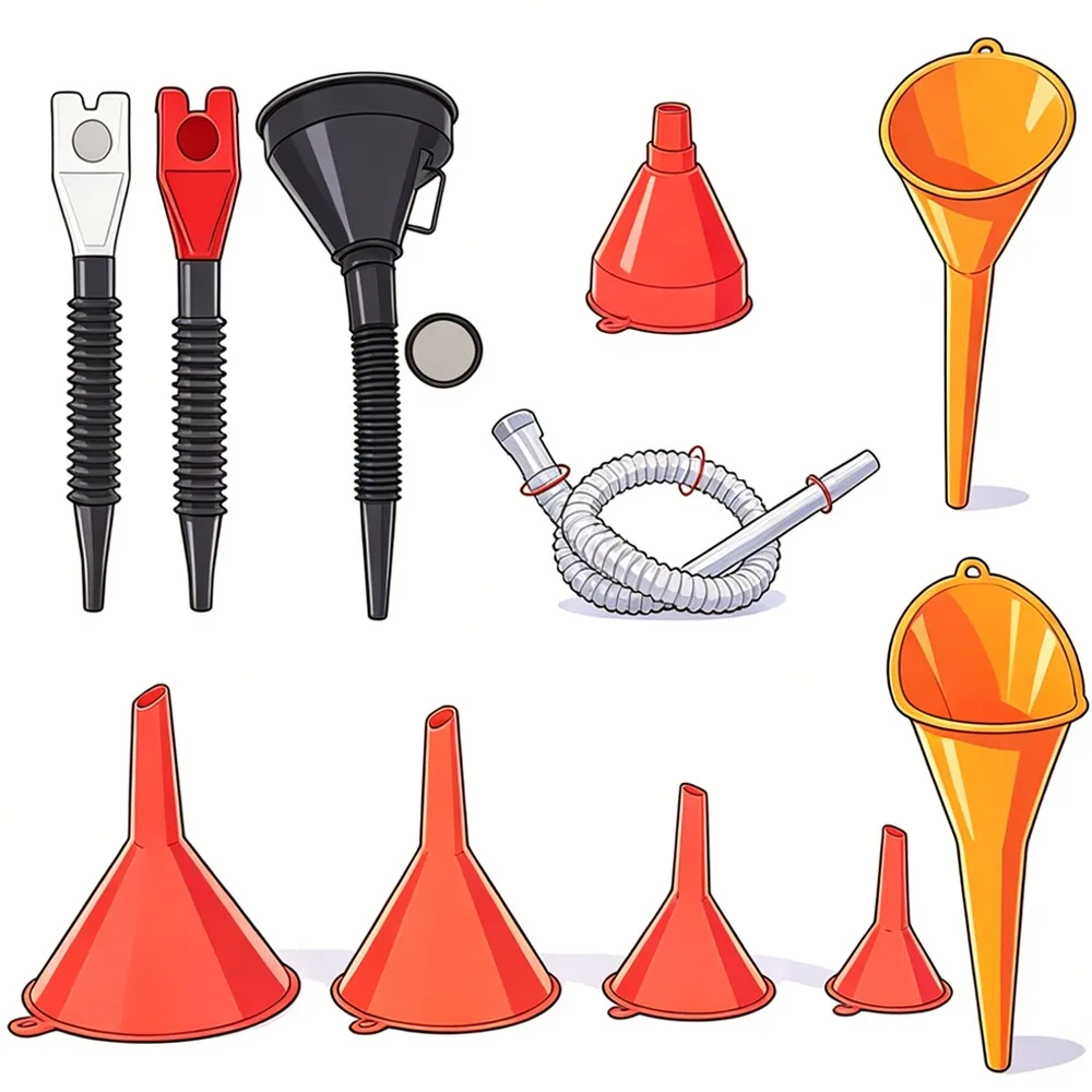 Car Refueling Funnel Flexible Extension Hose with Filter Screen Plastic Corrosion-resistant Anti Splash Fuel Liquid Filling Tool
Car Refueling Funnel Flexible Extension Hose with Filter Screen Plastic Corrosion-resistant Anti Splash Fuel Liquid Filling Tool