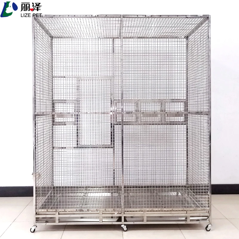 LIZE Heavy Duty Large Stainless Steel Silver Simple Customized Anodized Parrot Bird Breeding Flight Cage Breathable Zipper
LIZE Heavy Duty Large Stainless Steel Silver Simple Customized Anodized Parrot Bird Breeding Flight Cage Breathable Zipper