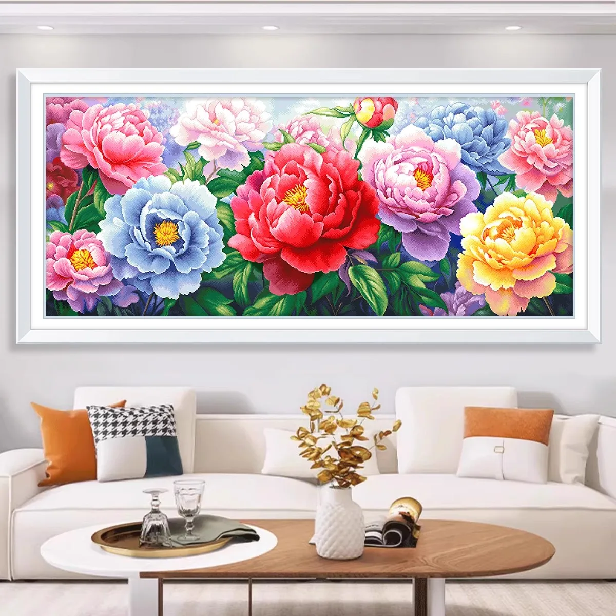 Colorful Peony 9CT 11CT DIY Chinese Kits Embroidery Pattern Printed Stampe Cross Stitch Cotton-thread Landscape 81 Colors
Colorful Peony 9CT 11CT DIY Chinese Kits Embroidery Pattern Printed Stampe Cross Stitch Cotton-thread Landscape 81 Colors