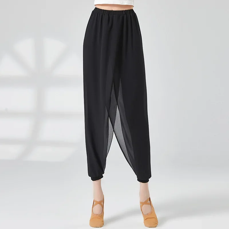 Chiffon Ninth Pants Yoga Pants Loose Wide Leg Pants Modern Classical Dance For Women Fitness Bloomers Adult Training Clothes
Chiffon Ninth Pants Yoga Pants Loose Wide Leg Pants Modern Classical Dance For Women Fitness Bloomers Adult Training Clothes