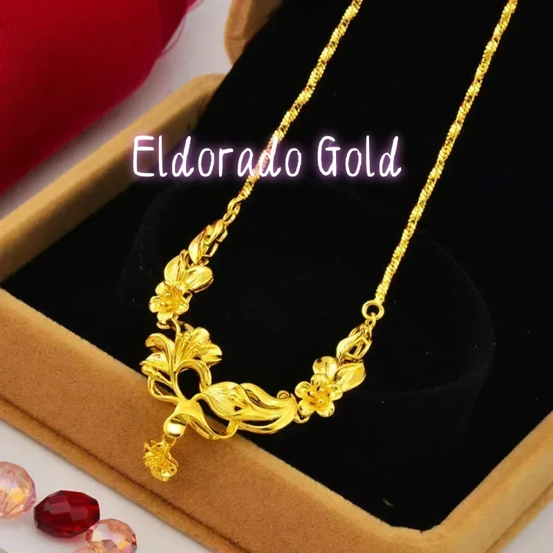 Золотое колье Eldorado Gold из 24-каратного желтого золота с подвеской в виде тюльпана и розы, подарок на свадьбу или для мамы
Золотое колье Eldorado Gold из 24-каратного желтого золота с подвеской в виде тюльпана и розы, подарок на свадьбу или для мамы