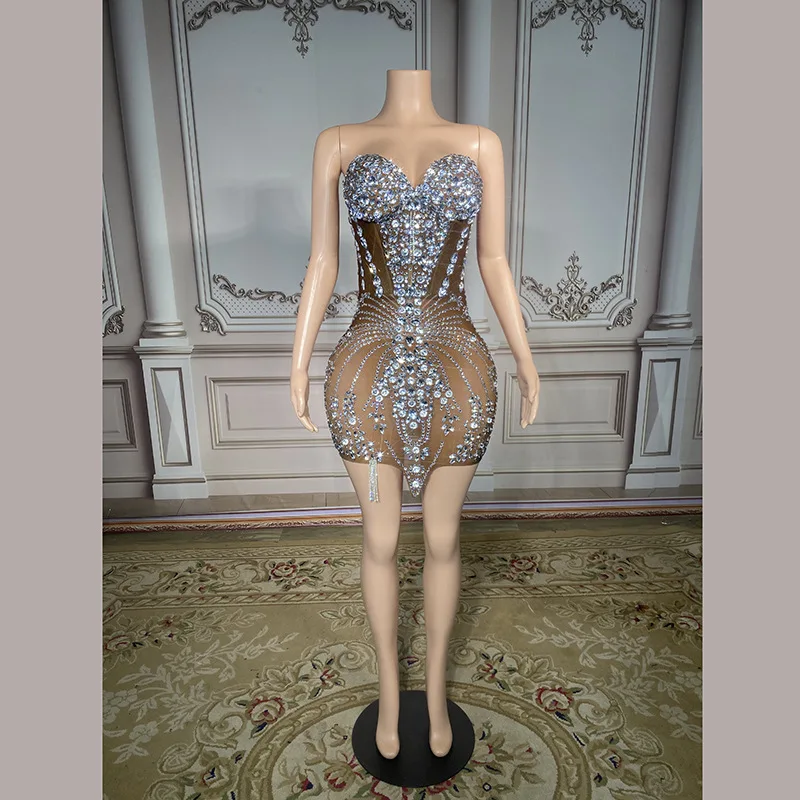 Diamond Long Dress Birthday Outfit Deep V Shine Diamond Tube Top Slim Fit Sexy Halter Sleeveless Brown Slim Fit Brown Robe Femme
Diamond Long Dress Birthday Outfit Deep V Shine Diamond Tube Top Slim Fit Sexy Halter Sleeveless Brown Slim Fit Brown Robe Femme