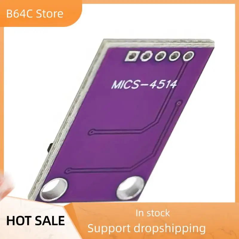 B64C MICS-4514 Модуль обнаружения газа Сенсорная плата Измерение концентрации Co/No2/NH3/T4
B64C MICS-4514 Модуль обнаружения газа Сенсорная плата Измерение концентрации Co/No2/NH3/T4