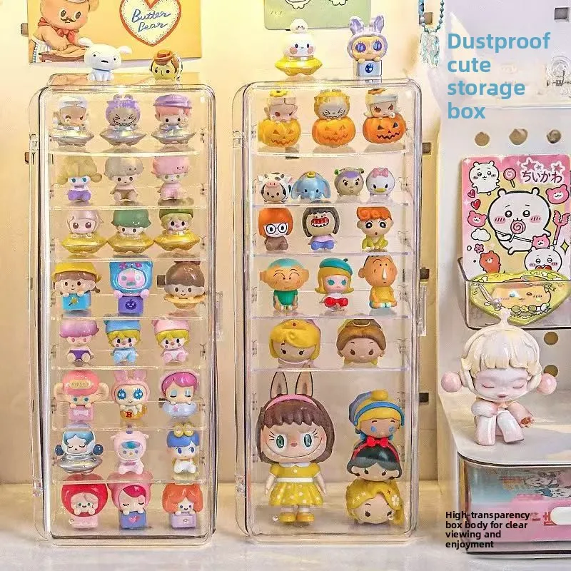 Transparent Storage box Mini Display Stand Cute Particle Dustproof Blind Box Showcase Flip Cover Figure Display Toy Organizer
Transparent Storage box Mini Display Stand Cute Particle Dustproof Blind Box Showcase Flip Cover Figure Display Toy Organizer