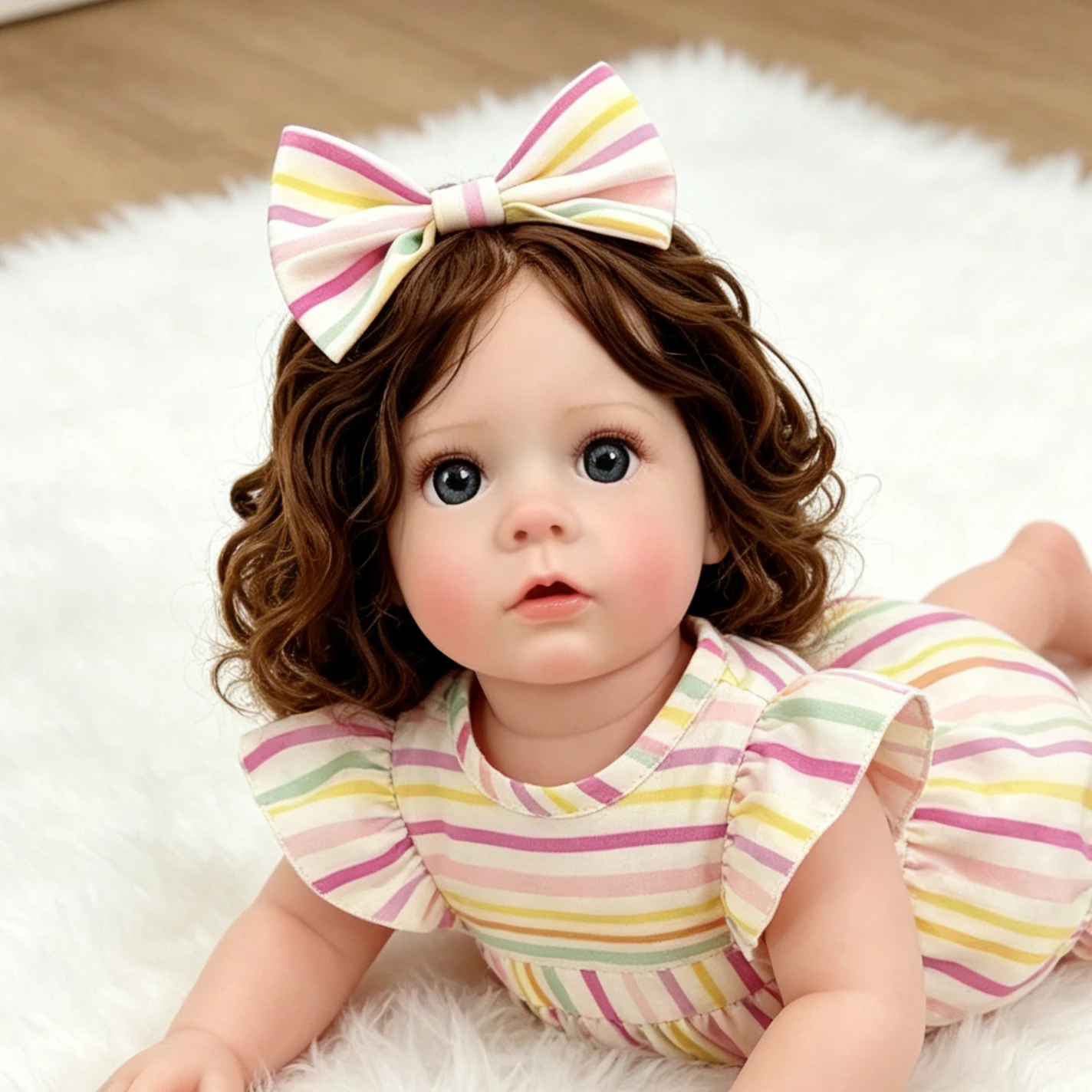 High Quality 60cm Reborn Toddler Missy Doll Touch Soft, Cute Girl with Real Rooted Hair Soft Body
High Quality 60cm Reborn Toddler Missy Doll Touch Soft, Cute Girl with Real Rooted Hair Soft Body