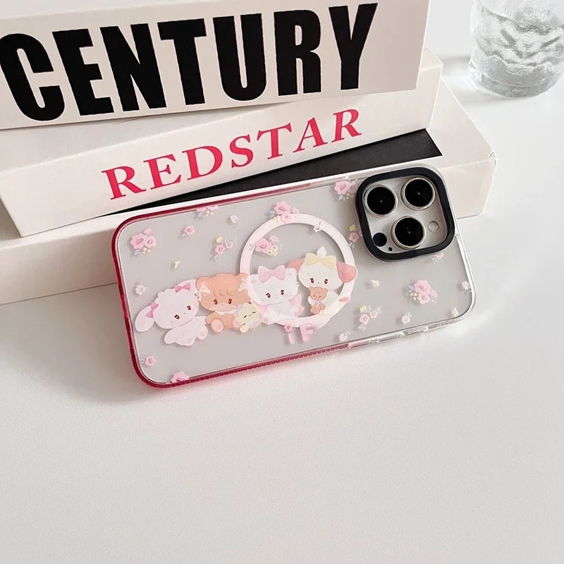 White Cat Pink Gradient Transparent Border Magnetic IPhone 13 14 15 16 Pro Max Case
White Cat Pink Gradient Transparent Border Magnetic IPhone 13 14 15 16 Pro Max Case