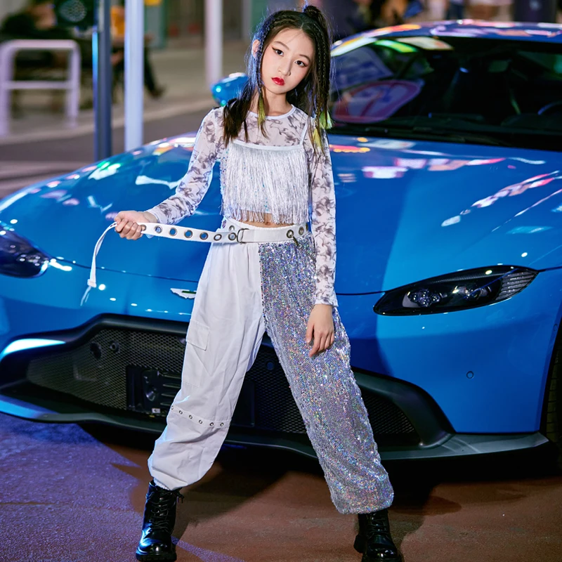 Girls' Street Dance Set Children's Day Walk Show Clothing Tassel Jazz Dance Performance Clothing Girls' Hip Hop Fashion Clothing
Girls' Street Dance Set Children's Day Walk Show Clothing Tassel Jazz Dance Performance Clothing Girls' Hip Hop Fashion Clothing