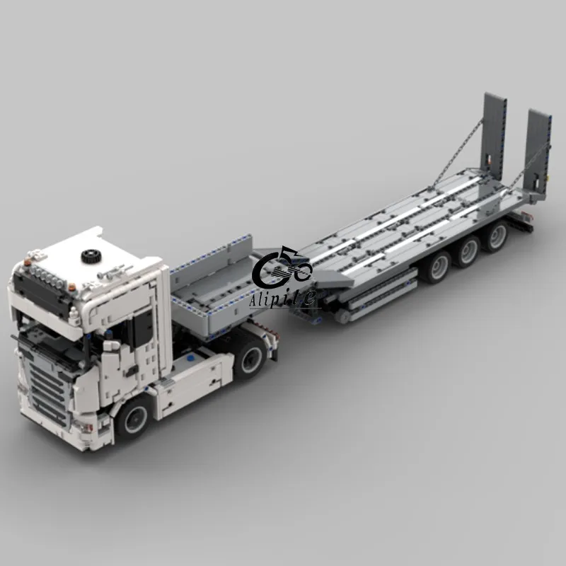 MOC 1:21 масштаб городской инженерный масштаб Scanied R730 модель грузовика и прицепа с низким погрузчиком DIY творческие идеи детские игрушки в подарок TechnologyBlock
MOC 1:21 масштаб городской инженерный масштаб Scanied R730 модель грузовика и прицепа с низким погрузчиком DIY творческие идеи детские игрушки в подарок TechnologyBlock