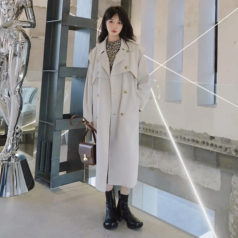 2023 Early Spring Autumn Windbreaker Women's Medium Long Korean Version Loose Temperament Beige Trench Coat T1951
2023 Early Spring Autumn Windbreaker Women's Medium Long Korean Version Loose Temperament Beige Trench Coat T1951
