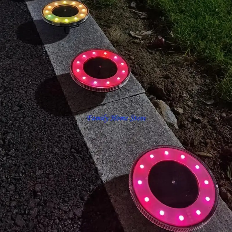 P0UF LED Solar Disk Lights Waterproof IP65 Outdoor Lights for Pathway and Lawn Decors
P0UF LED Solar Disk Lights Waterproof IP65 Outdoor Lights for Pathway and Lawn Decors