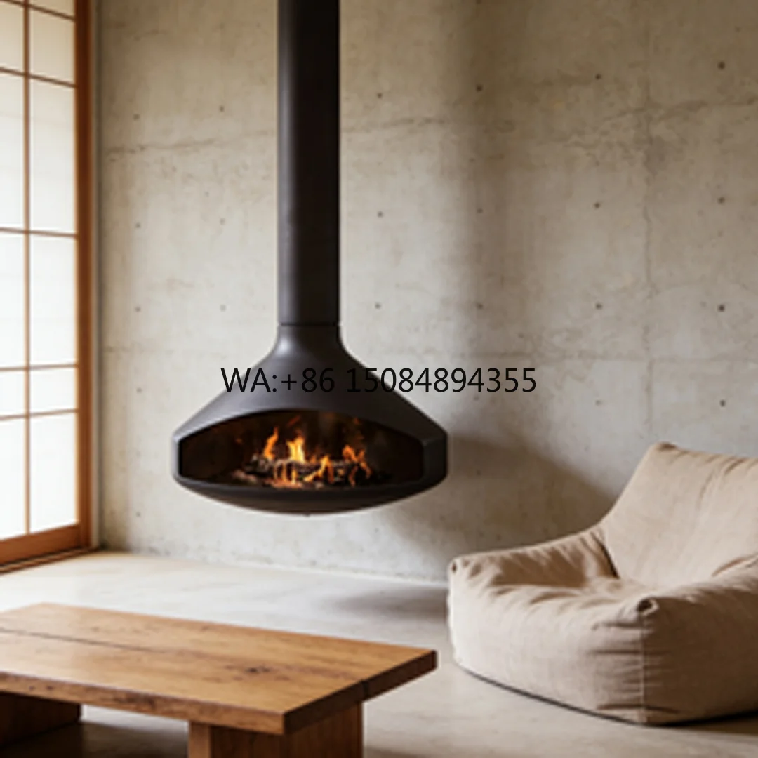 Modern Design Indoor Freestanding Wood Fire Pit Ceiling Mounted Suspended Fireplace Heater 360 Rotating for Living Room Decor
Modern Design Indoor Freestanding Wood Fire Pit Ceiling Mounted Suspended Fireplace Heater 360 Rotating for Living Room Decor