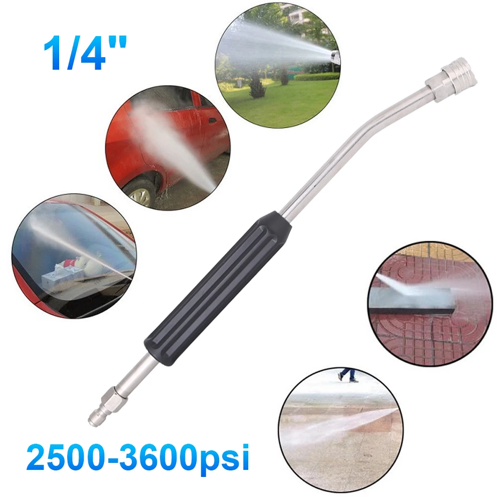 Washer Extension Rod Curved High Pressure Water Gun Extension Rod 1/4 Quick Connector Water Gun Extender Rod for Pressure Washer
Washer Extension Rod Curved High Pressure Water Gun Extension Rod 1/4 Quick Connector Water Gun Extender Rod for Pressure Washer