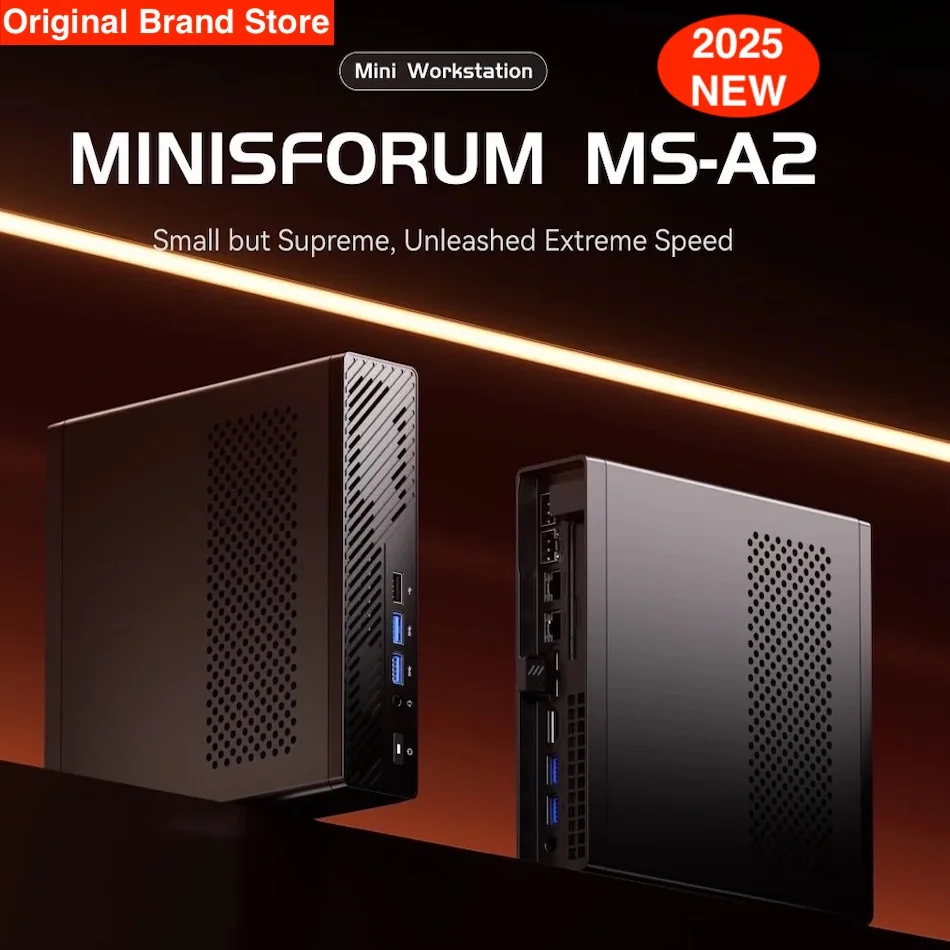 MINISFORUM MS A2 MINI PC AMD Ryzen 9 7945HX PC Windows 11 Pro 96GB DDR5 U.2 NVME Support 10G SFP+ WiFi6E Gaming Mini Computer
MINISFORUM MS A2 MINI PC AMD Ryzen 9 7945HX PC Windows 11 Pro 96GB DDR5 U.2 NVME Support 10G SFP+ WiFi6E Gaming Mini Computer