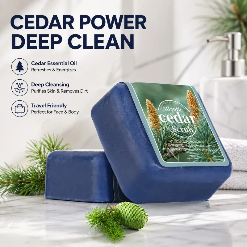 Men Cedarwood Scrub Soap Deep Cleansing Disposable Bar Portable Bath Wash Hotel Travel Toiletry Face Body Care Compact Skin
Men Cedarwood Scrub Soap Deep Cleansing Disposable Bar Portable Bath Wash Hotel Travel Toiletry Face Body Care Compact Skin