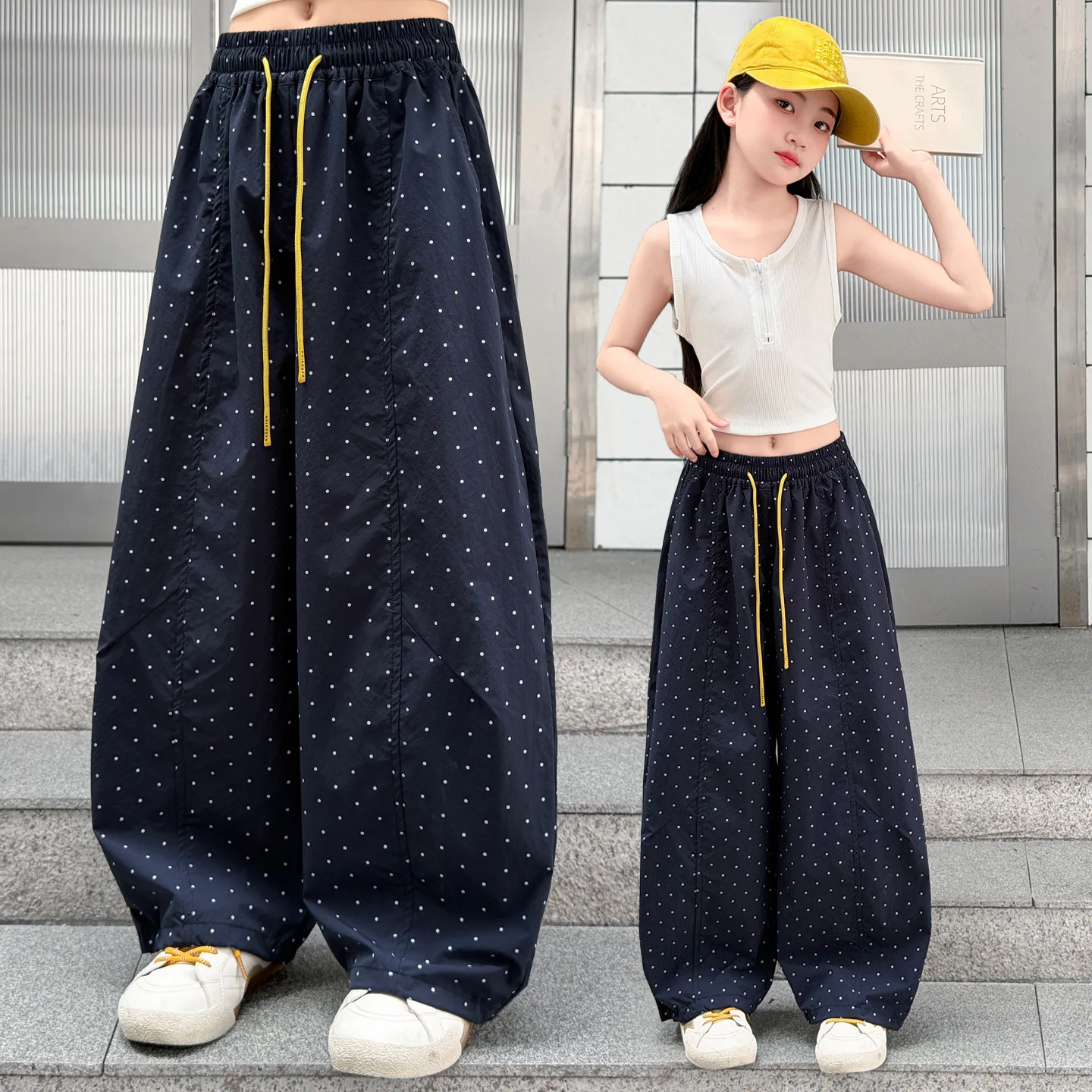 Girls' curved knife pants summer thin new style teenage children's loose casual mosquito proof pants girls quick drying pants
Girls' curved knife pants summer thin new style teenage children's loose casual mosquito proof pants girls quick drying pants