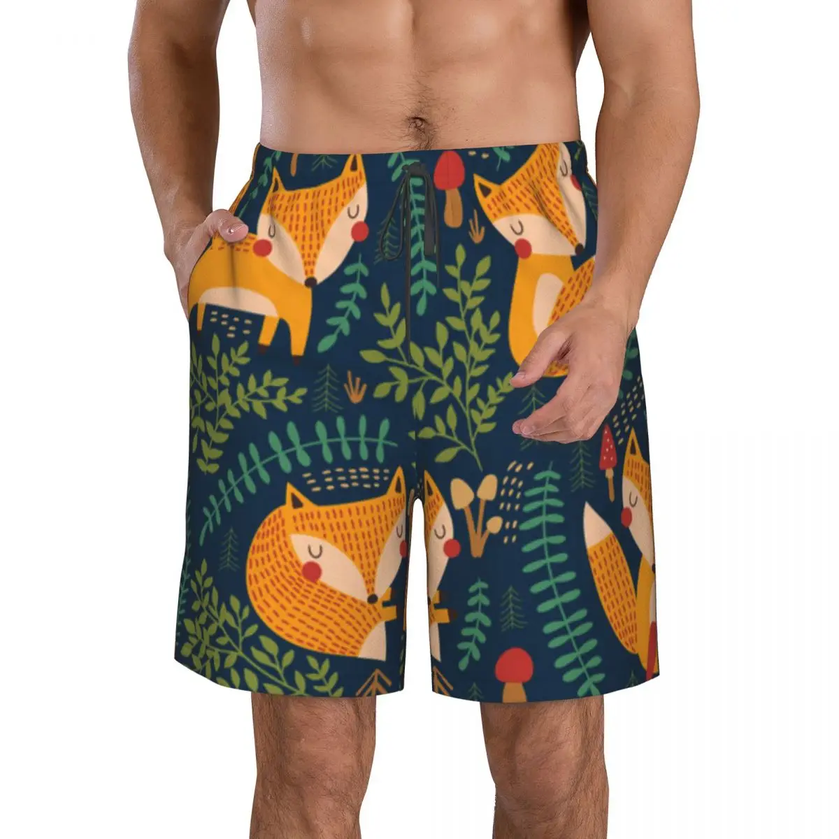 Men's Swim Shorts Trunks Cute Fox Print Beach Board Shorts Running Sports Surfing Swimwear
Men's Swim Shorts Trunks Cute Fox Print Beach Board Shorts Running Sports Surfing Swimwear