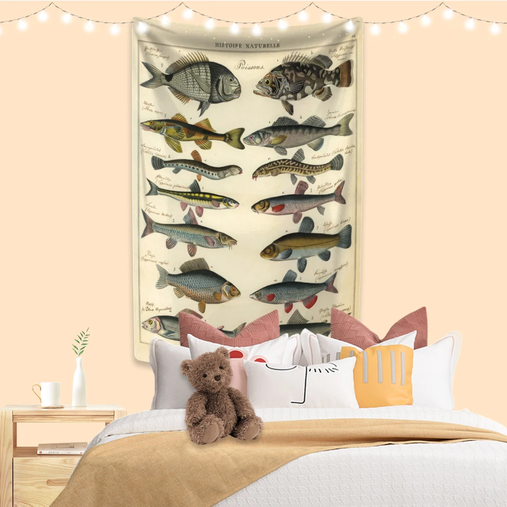 Vintage Illustration Tapestry Marine Organism Printed Aesthetic Room Decoration Wall Hanging Dorm Background Cloth
Vintage Illustration Tapestry Marine Organism Printed Aesthetic Room Decoration Wall Hanging Dorm Background Cloth