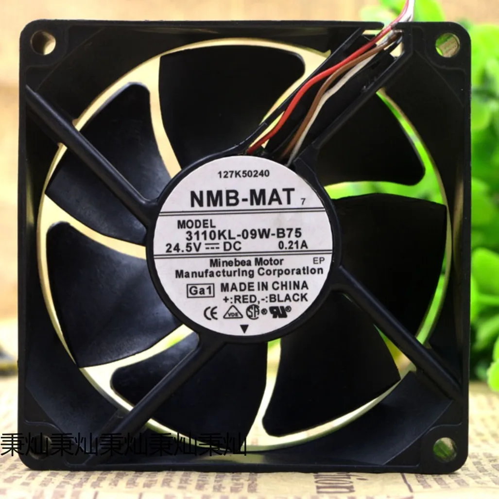 AA+ for NMB 3110KL09WB75 24.5V 0.21A 8CM 8025 4wire Chassis Cooling Industrial fans
AA+ for NMB 3110KL09WB75 24.5V 0.21A 8CM 8025 4wire Chassis Cooling Industrial fans