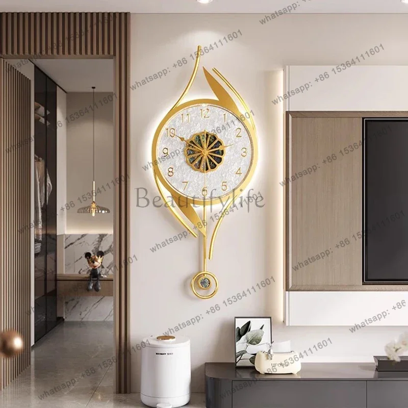 Art Mural Wall Clocks Led Modern Interior Luxury Restaurant Minimalist Wall Watch Large Nordic Fashion
Art Mural Wall Clocks Led Modern Interior Luxury Restaurant Minimalist Wall Watch Large Nordic Fashion