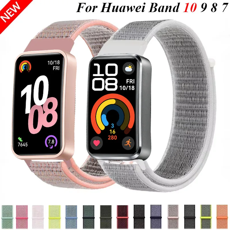 Nylon solo loop strap for Huawei Band 10 9 8 7 bracelet wristband replacement belt accessories Huawei band 10 breathable Correa
Nylon solo loop strap for Huawei Band 10 9 8 7 bracelet wristband replacement belt accessories Huawei band 10 breathable Correa
