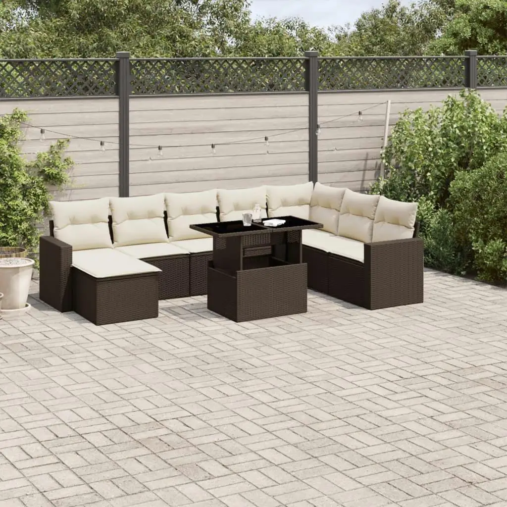 Garden Sofa Set Brown PE Rattan Large Modular Outdoor Furniture Comfortable Seating Stylish Patio Lounge Suite
Garden Sofa Set Brown PE Rattan Large Modular Outdoor Furniture Comfortable Seating Stylish Patio Lounge Suite
