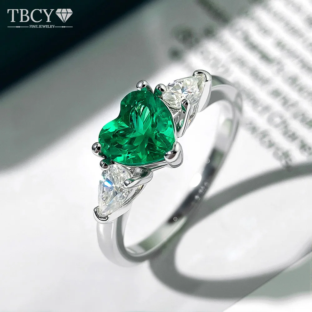 TBCYD 6.5mm 1ct Lab Grown Colombian Emerald Ring S925 Sterling Silver Fine Jewelry
TBCYD 6.5mm 1ct Lab Grown Colombian Emerald Ring S925 Sterling Silver Fine Jewelry