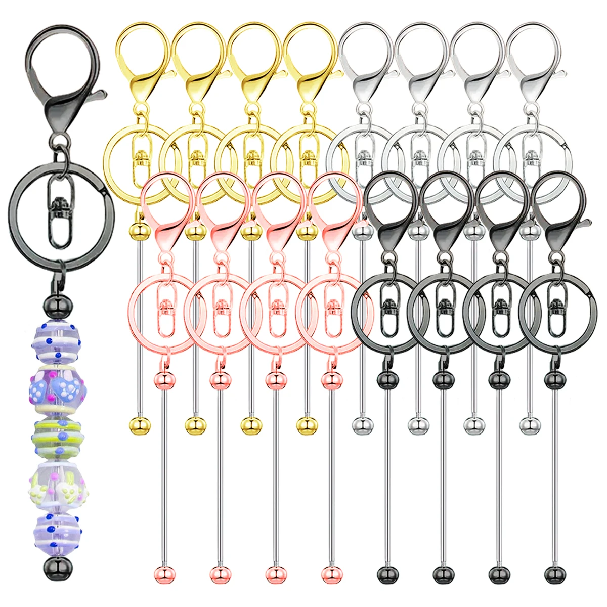 6/12/20/30Pcs Metal Beadable Keychain Bars Beading Key Chain Bar Blanks for Beads Pendant Jewelry Charms Lanyard DIY Crafts Gift
6/12/20/30Pcs Metal Beadable Keychain Bars Beading Key Chain Bar Blanks for Beads Pendant Jewelry Charms Lanyard DIY Crafts Gift